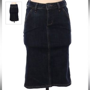 BCBG midi denim skirt